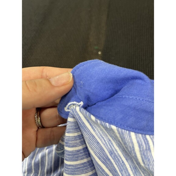 HUGO‎ BOSS Polo Slim Fit Short Sleeve Striped Blue Size Small - Picture 5 of 5